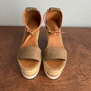 Espadrille Platform Wedge Ankle Strap Sandals